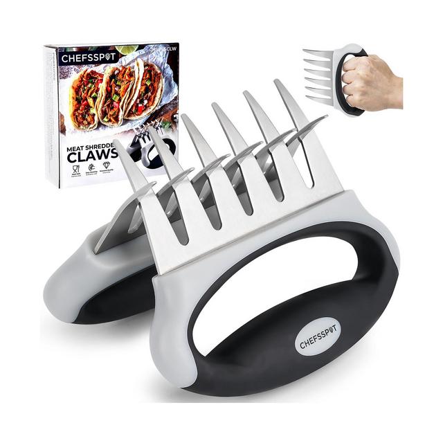 CHEFSSPOT Stainless Steel Meat Shredder Claws with Ultra-Sharp Blades