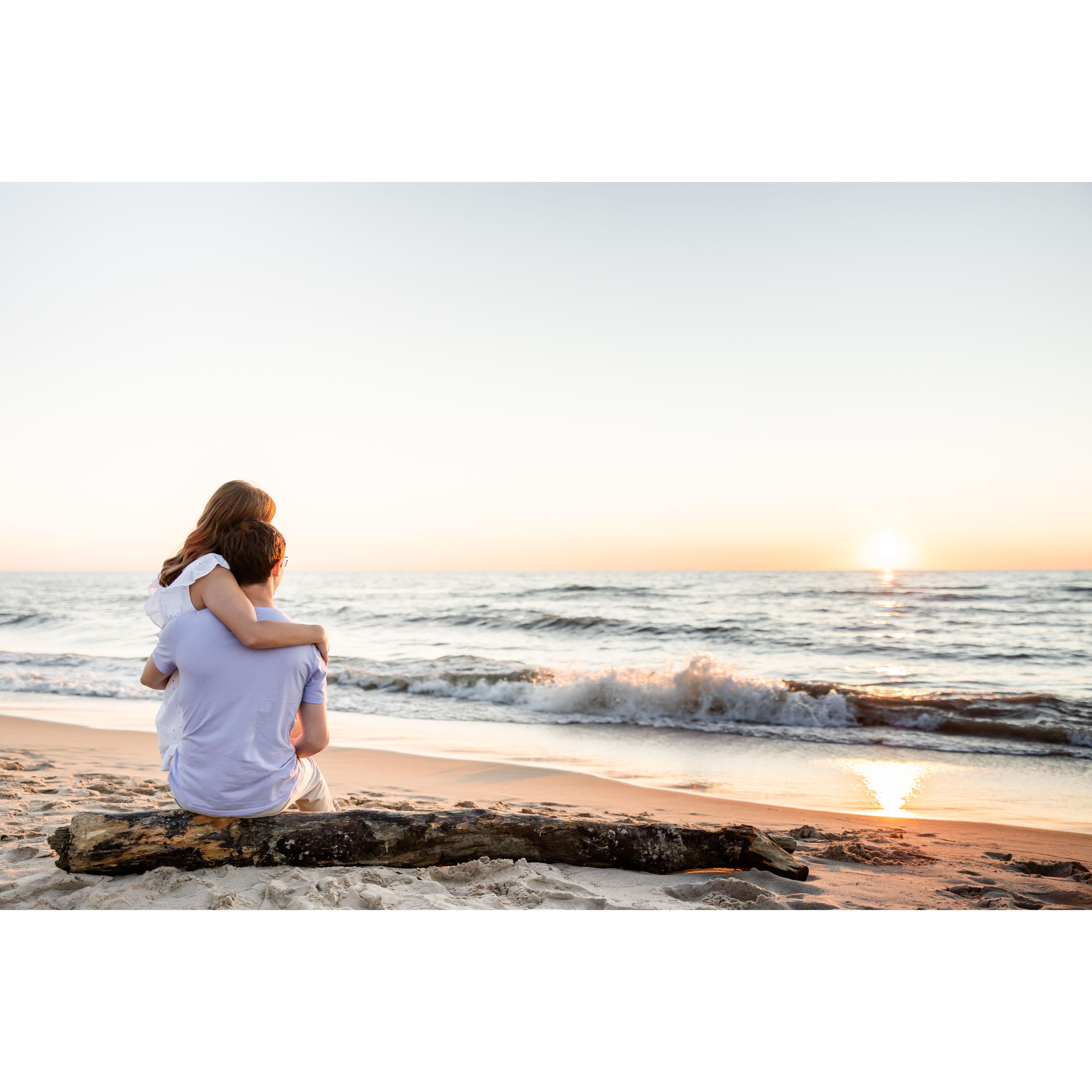 Engagement Photos at Warren Dunes, Michigan