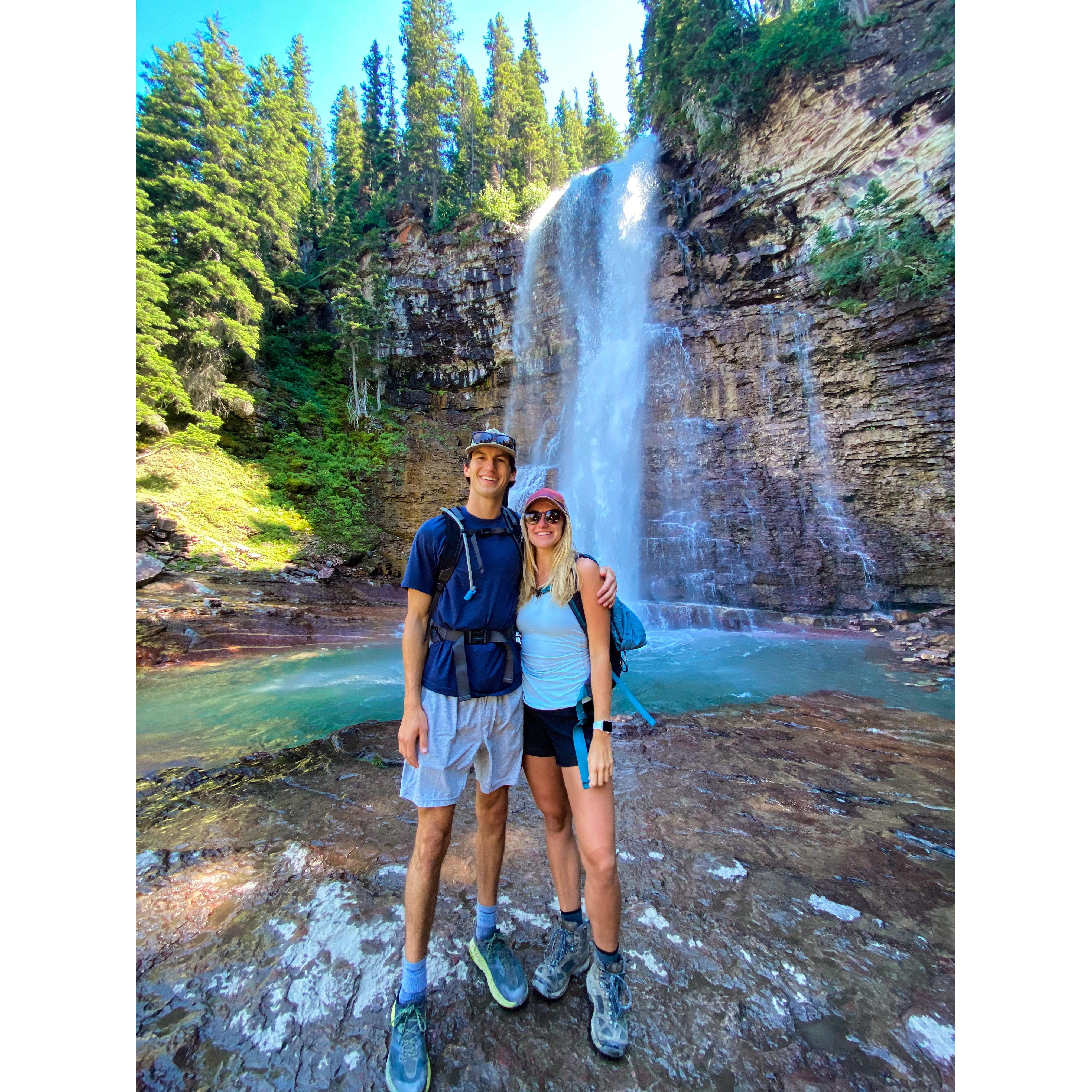 Virginia Falls in Glacier National Park