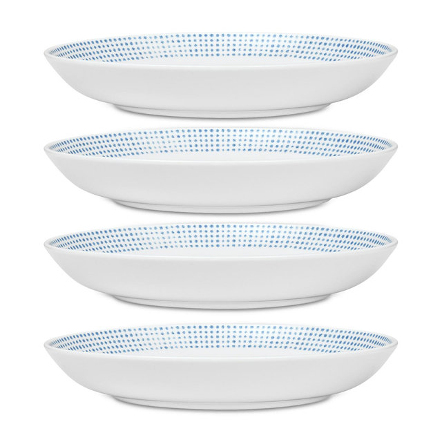 Noritake Hammock "Dots" Dinner Bowls, Set of 4