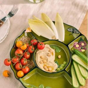 The Faye Icon Stoneware Crudité Plate