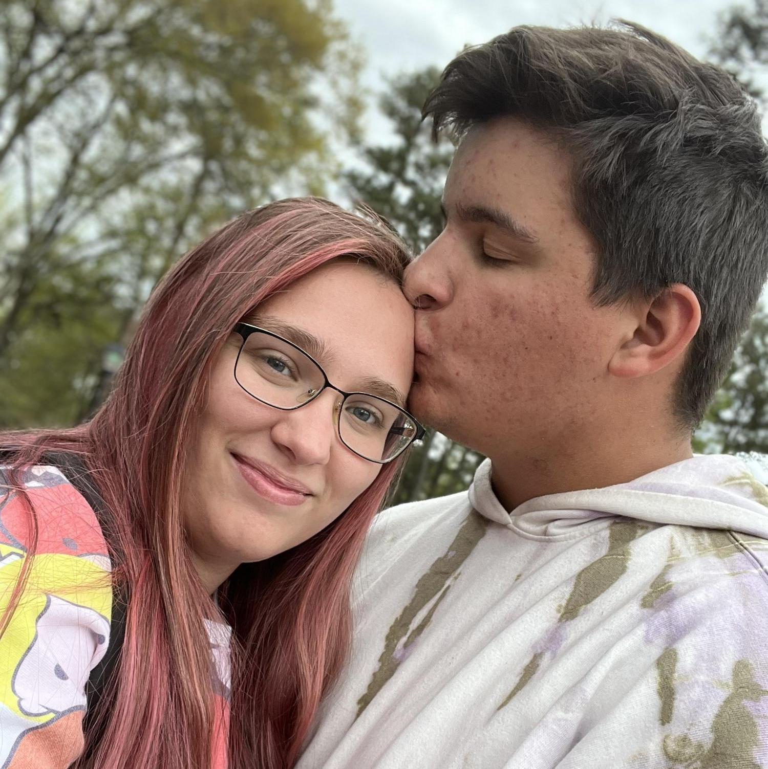 Timothy was the only one of the group to not get soaked on Thunder River 😒