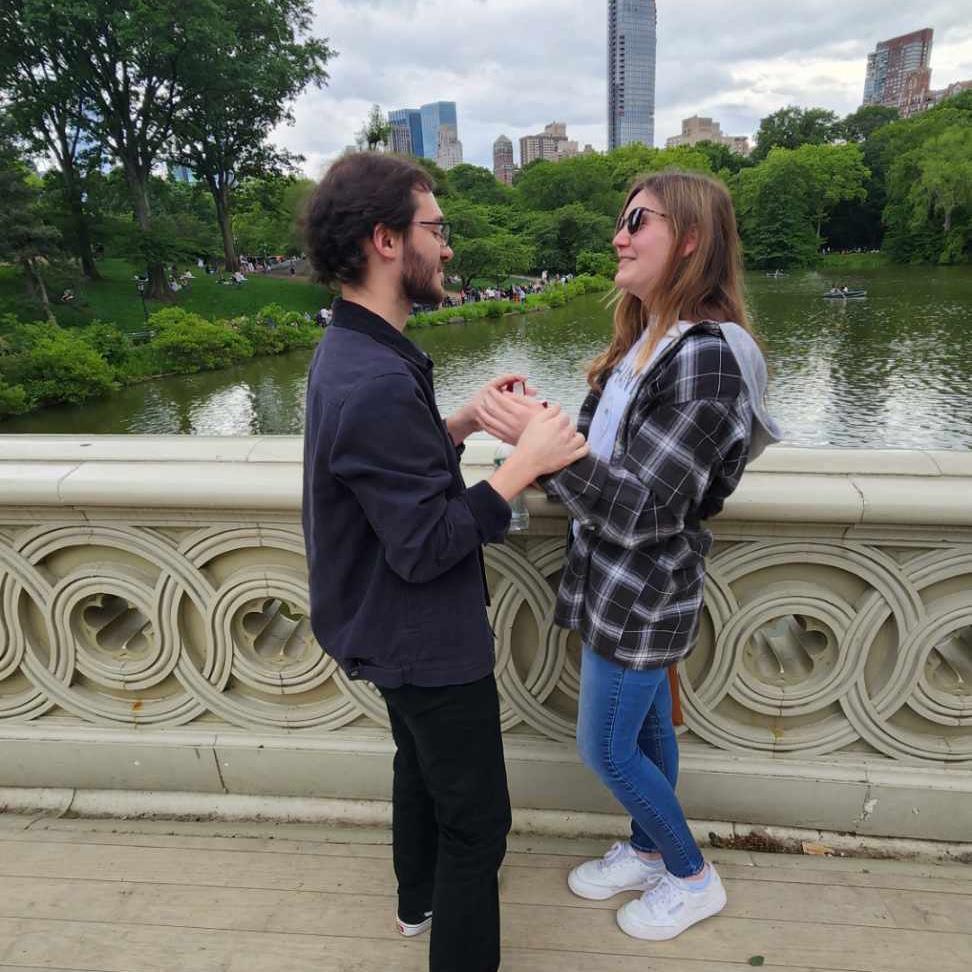 He pulled out a ring.