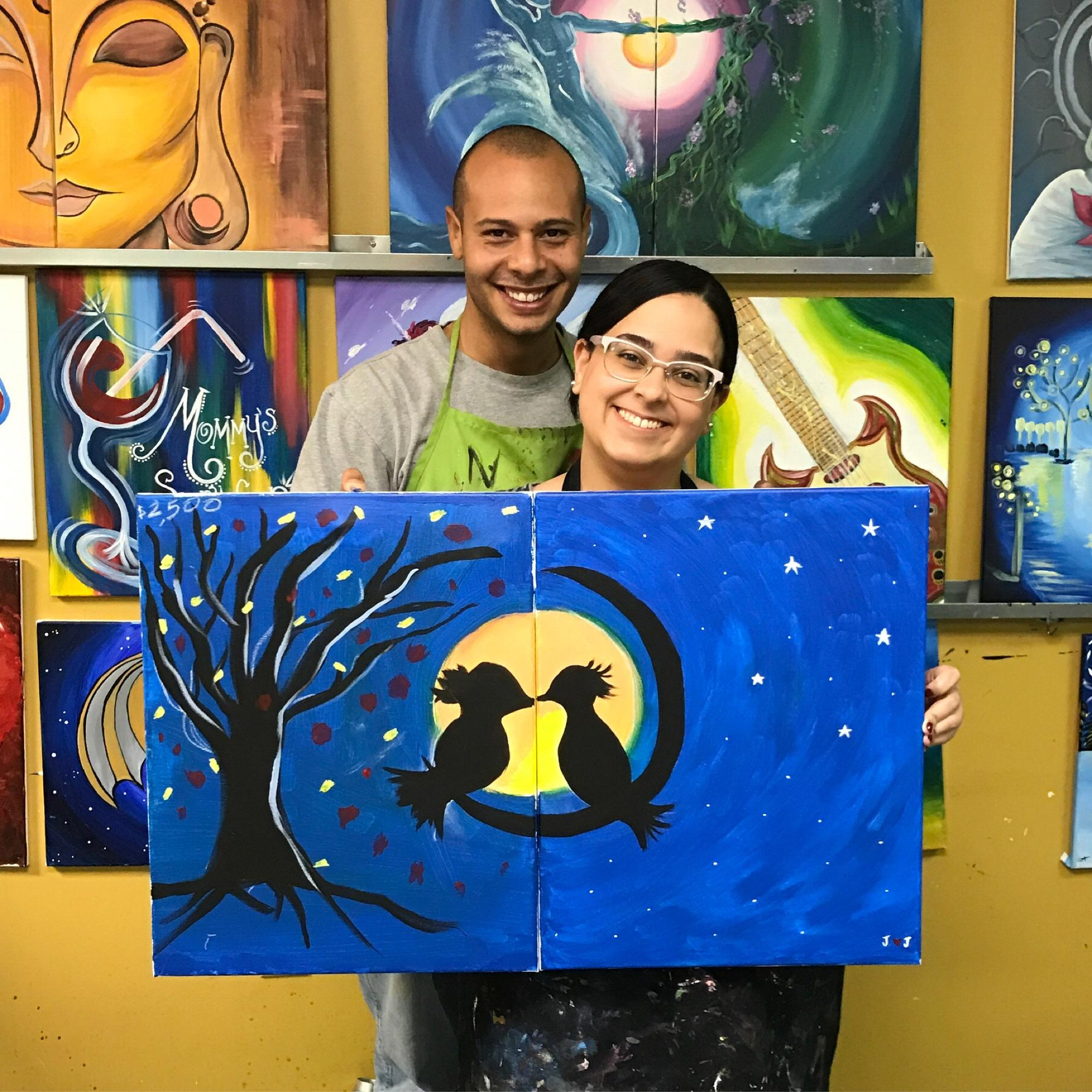 Our first painting date