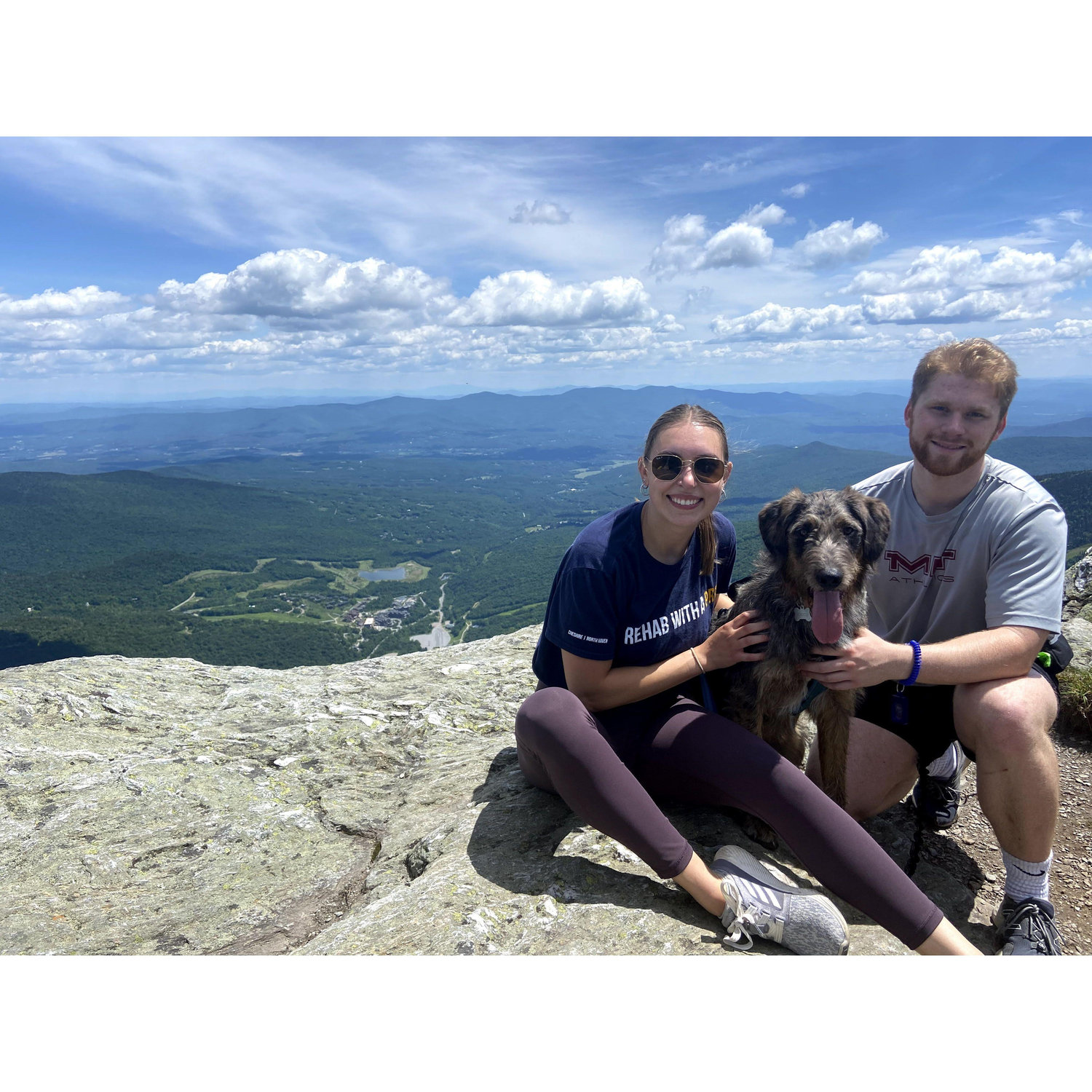 Hiking with friends in Stow, VT. 2021