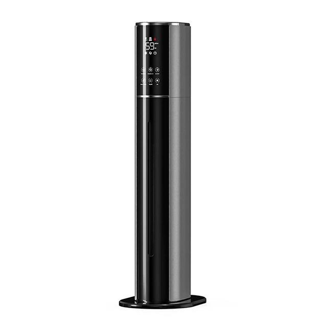 PURJOY Humidifiers for Large Room Cool Mist Whole House Bedroom 2.38Gal/9L Large Ultrasonic Humidifiers Top Fill with Essential Oil Tray Quiet Easy Clean Floor Air Humidifier for Nursery Grey