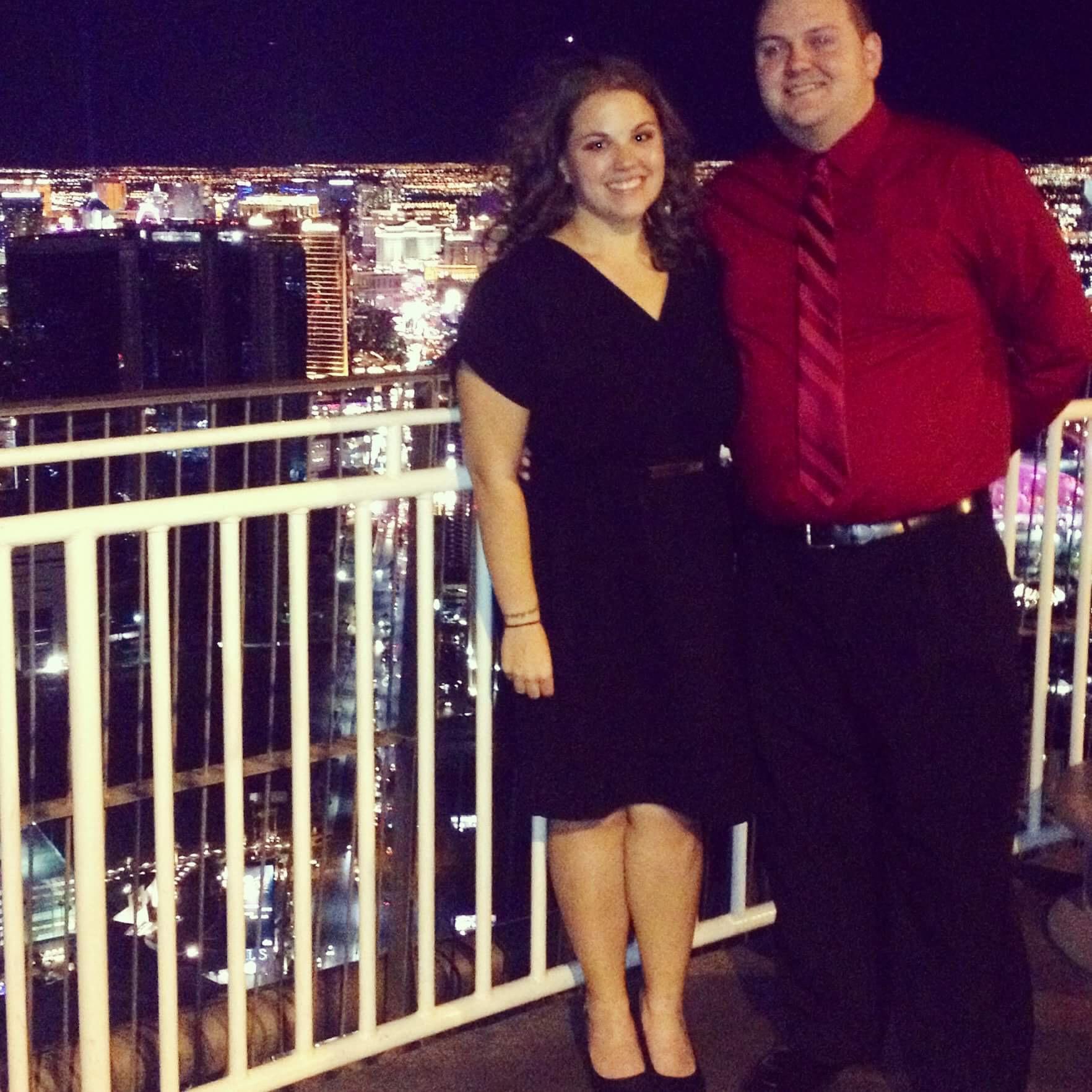 Aaron's first birthday celebration in Las Vegas, at the top of the Stratosphere! 8/16/14