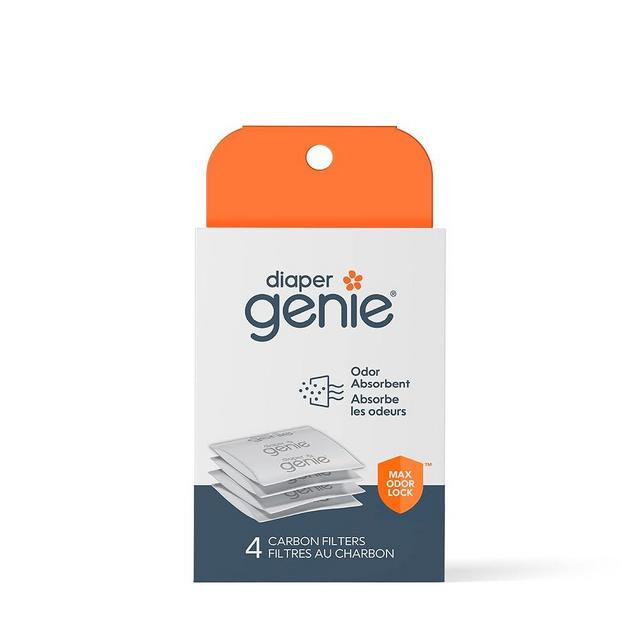 Diaper Genie Carbon Filter (4-Pack) | Diaper Pail Odor Eliminator & Deodorizer | Compatible with the Diaper Genie Complete and Expressions Pail