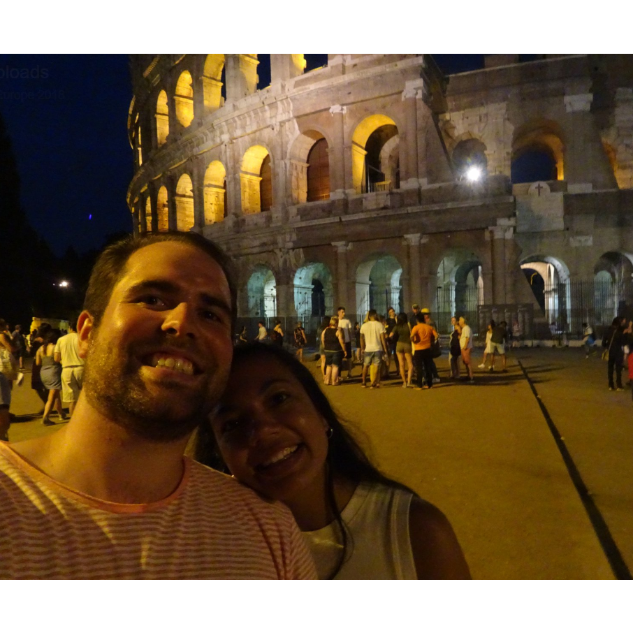 Paolo and Lizzie McGuire at the Colosseum - Rome, Italy
