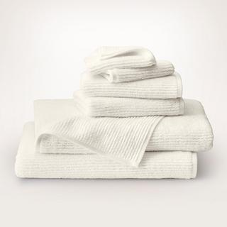Turkish Ribbed 6-Piece Bath Towel Set