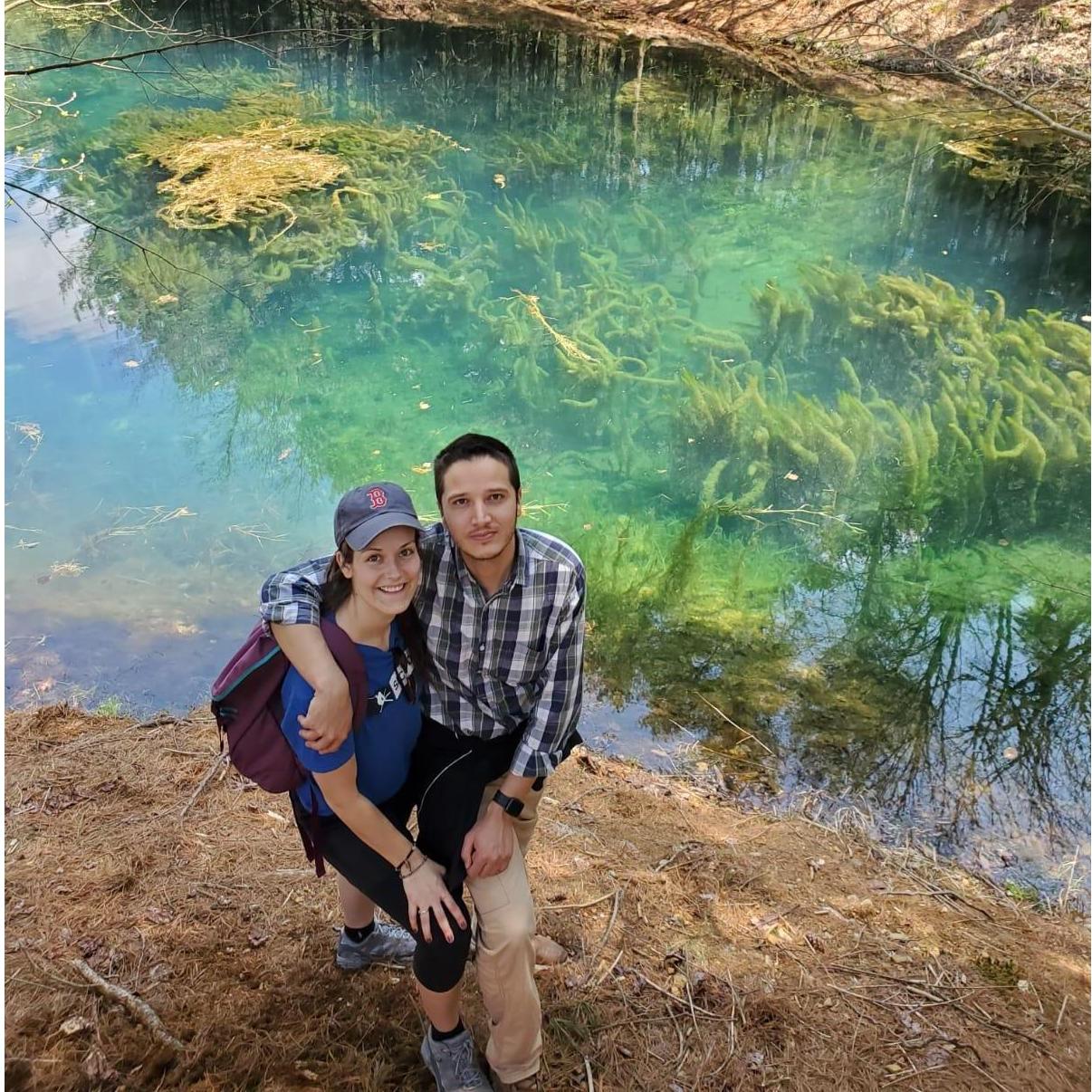 discovered some crystal clear waters on one of our hiking trips