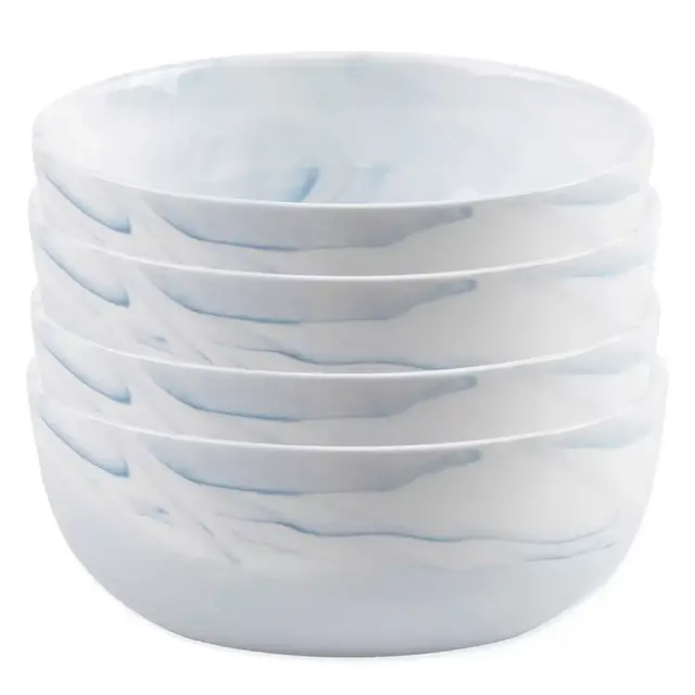 Artisanal Kitchen Supply® Coupe Marbleized Cereal Bowls in Blue (Set of 4)
