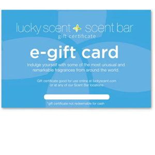 Gift Card or e-Certificate: Lucky Scent