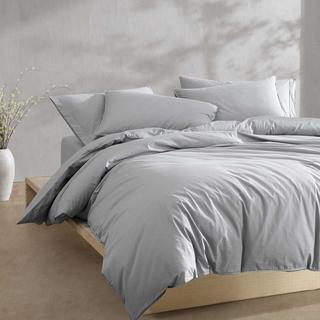 Washed Percale 3-Piece Duvet Set