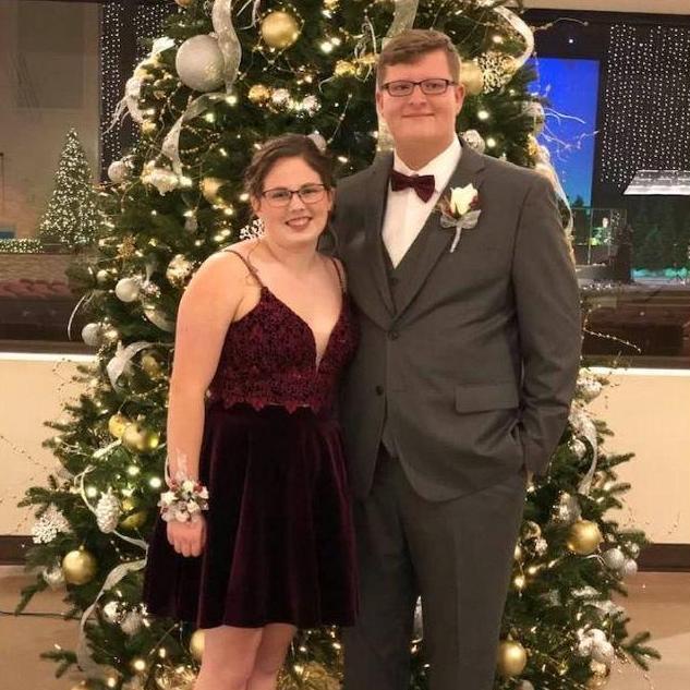 This photo was taken at Seth and Gillienne's senior Santa Switch.