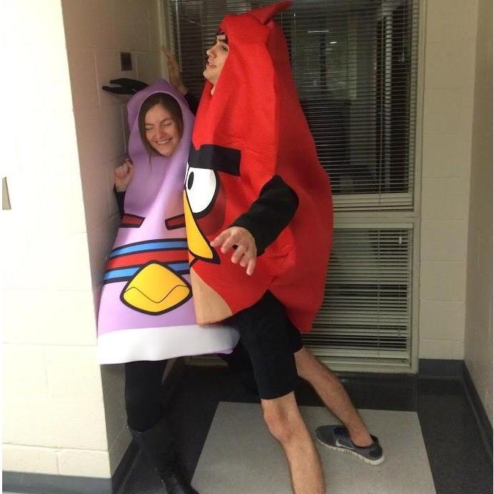 That year we were Angry Birds for Halloween
