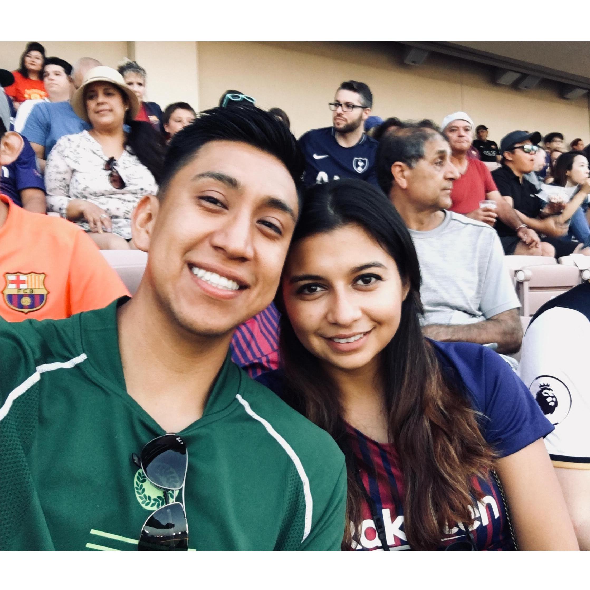 Our first love, futbol!