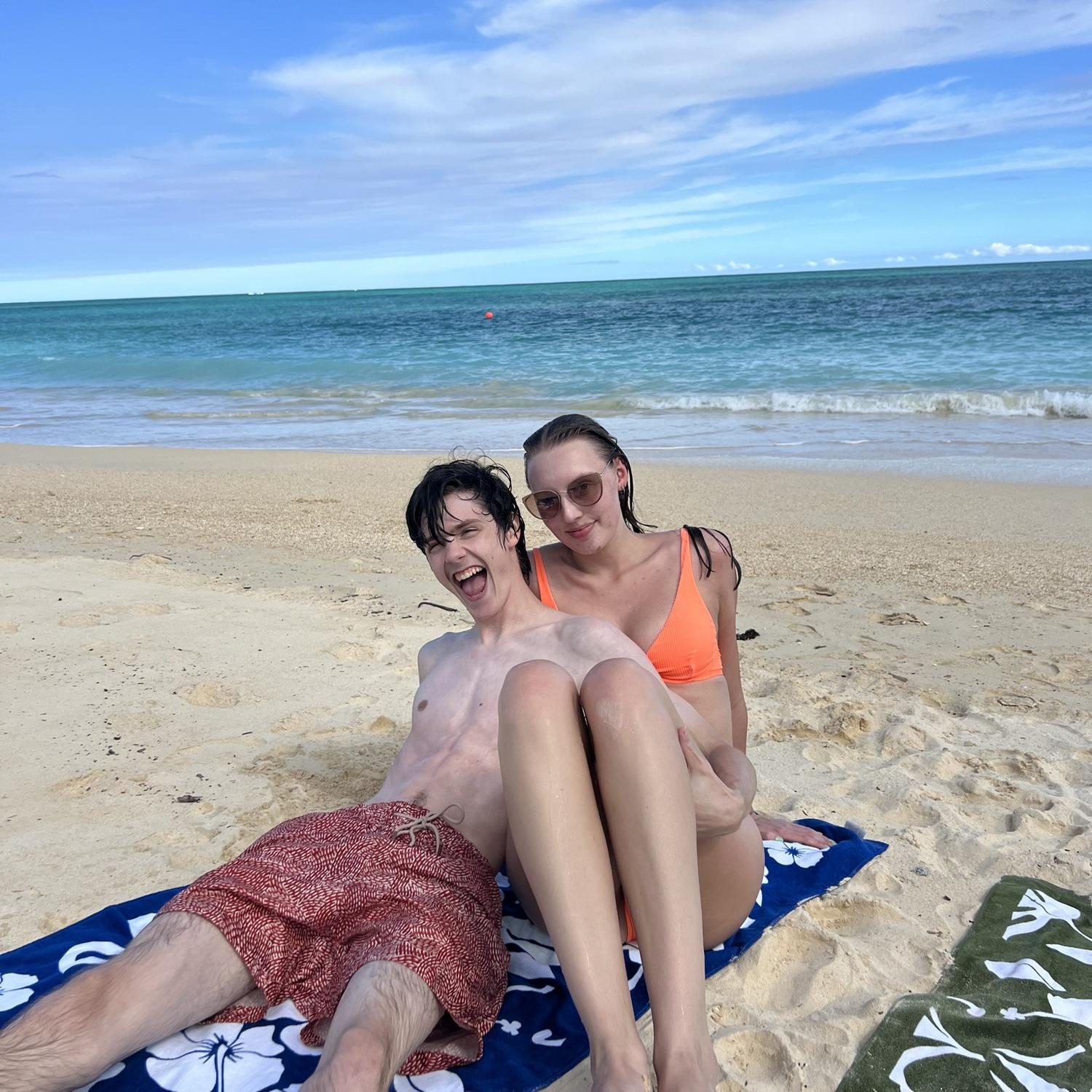 Our first big trip together when we were dating, Hawaii!