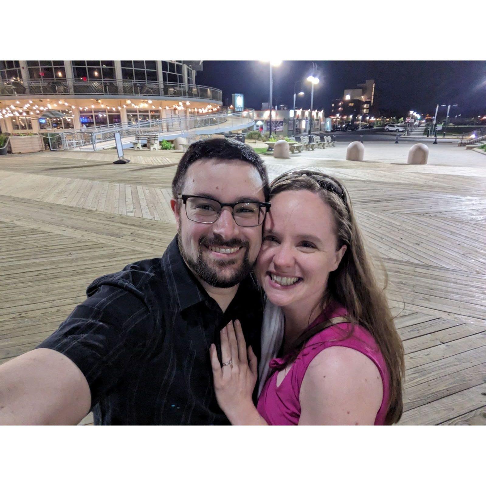 The night we got engaged!