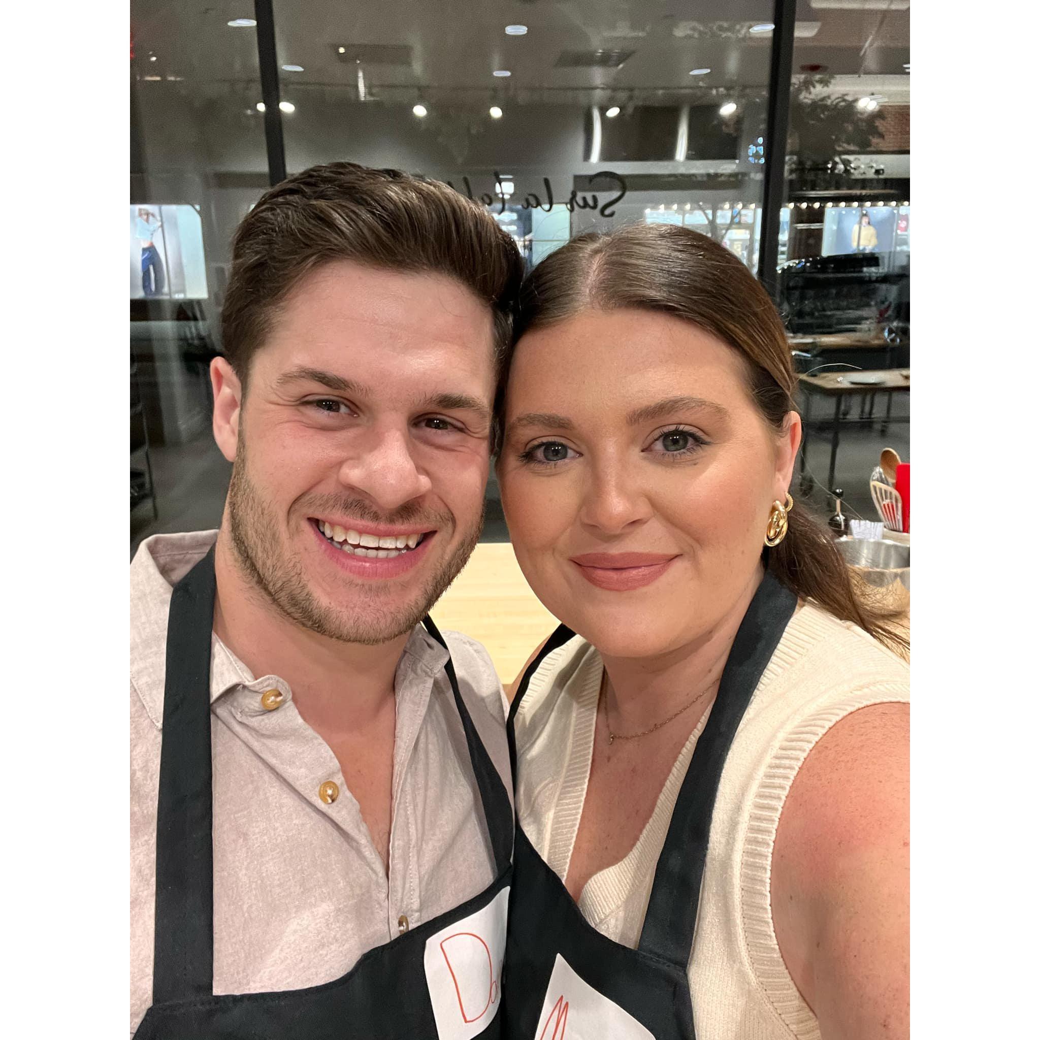 September 2024: Spent the summer exploring the city together + took a cooking class!