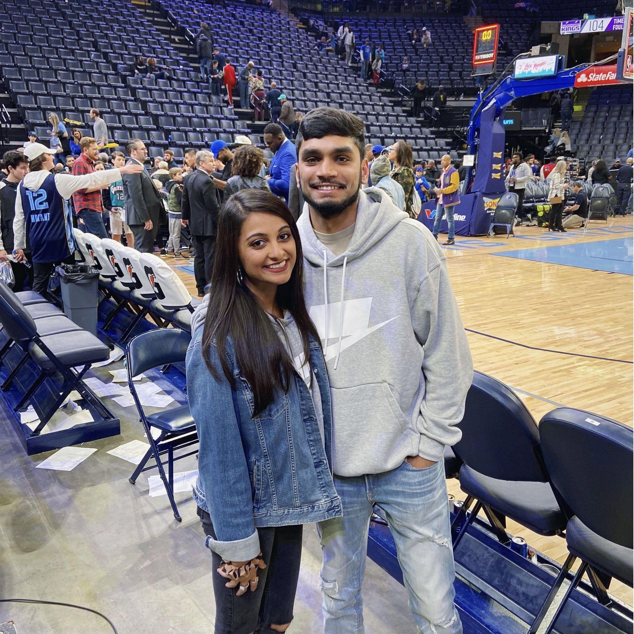 Our first grizzlies game and the first time Pinal fell in love with Memphis (& the bbq & maybe a little bit of Justin) || February 2020