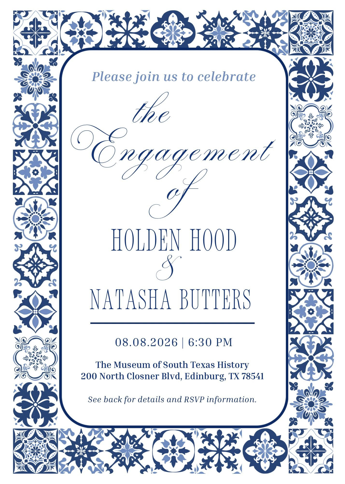 The Wedding Website of Natasha Butters and Holden Hood