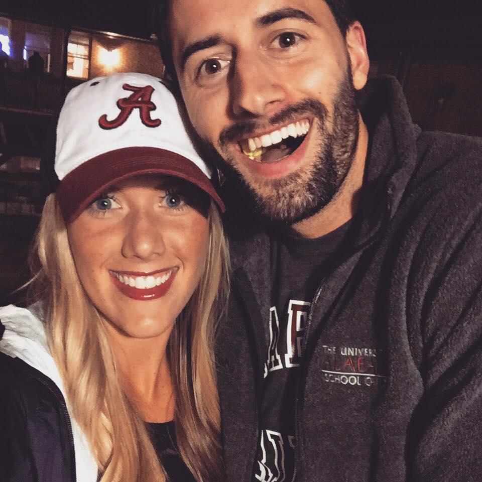 Moments before going to watch Luke's last home Alabama football game as a student.