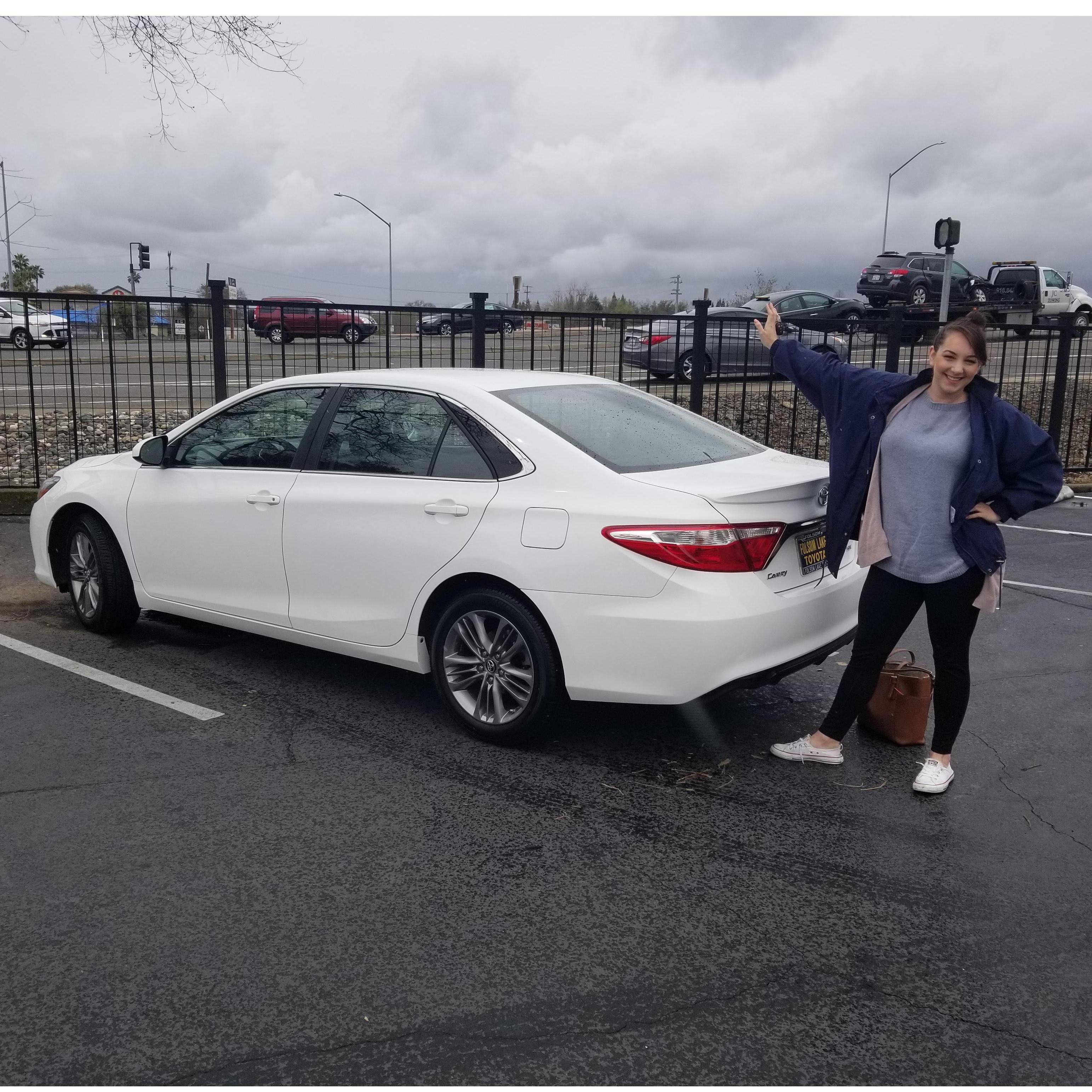 The day Becca bought the Camry from Mac!