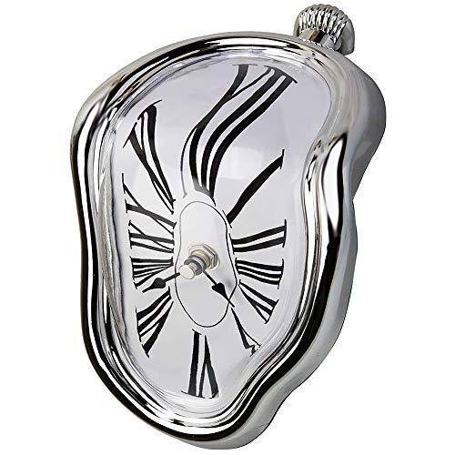 Creatov Decorative Dali Watch Melting Clock - Surrealistic Table Shelf Desk Fashion Clock Salvador Dali Inspired Funny Home Office Desks Watch Best Birthday Gift Idea for Men and Women