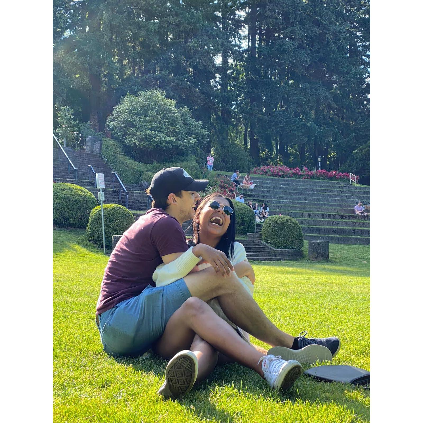 Park days in Portland - fun fact: Greig proposed in this park 2 years later.