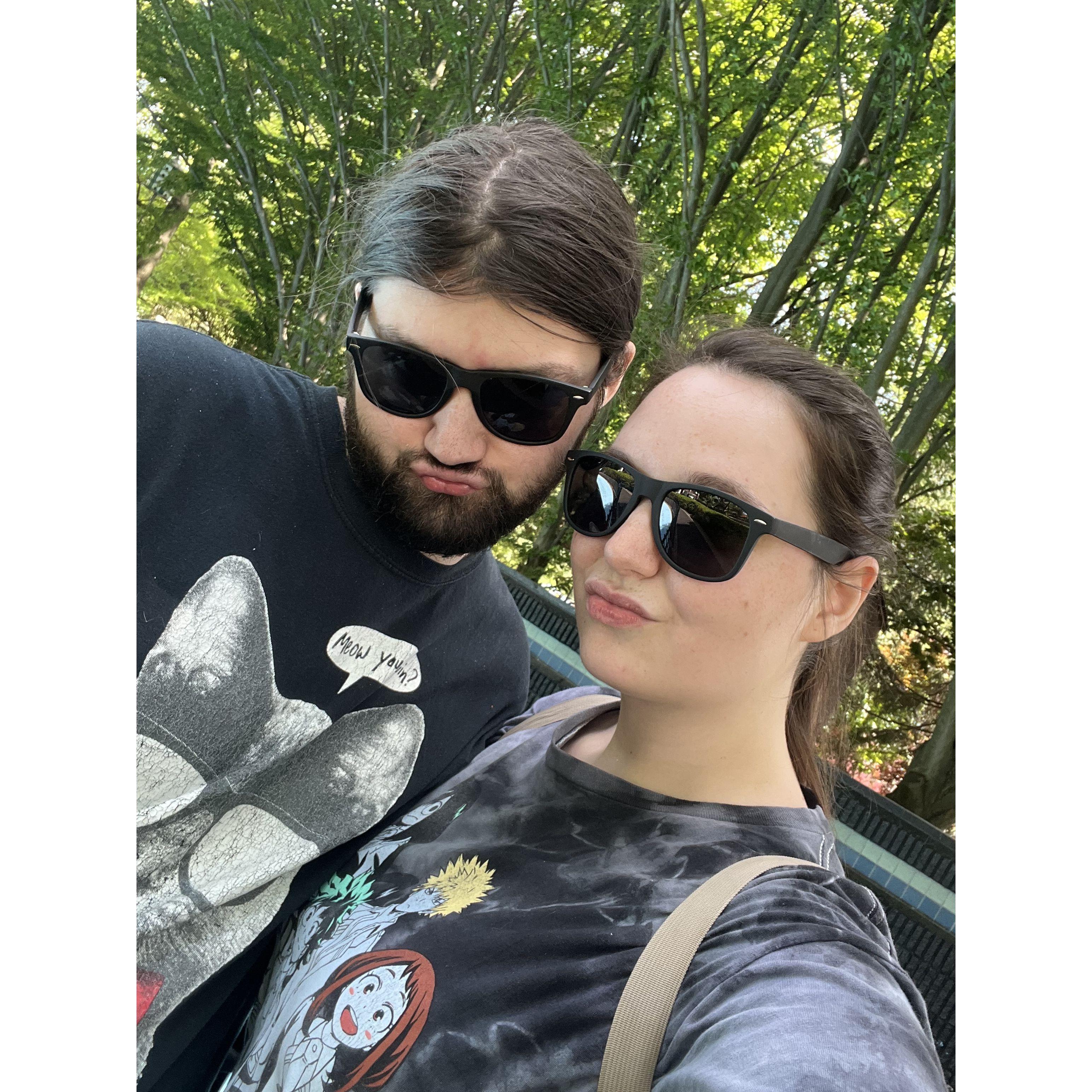 Enjoying a nice summer day at Kennywood!