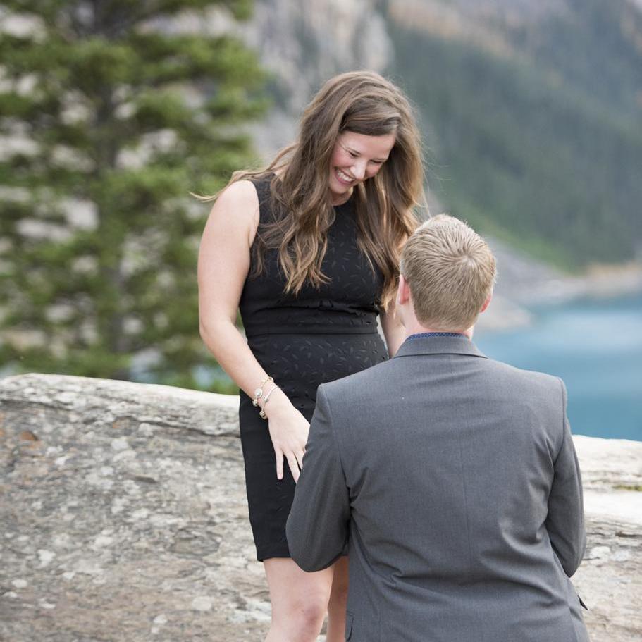 I could barely get the words, "Will you marry me" out of my mouth!