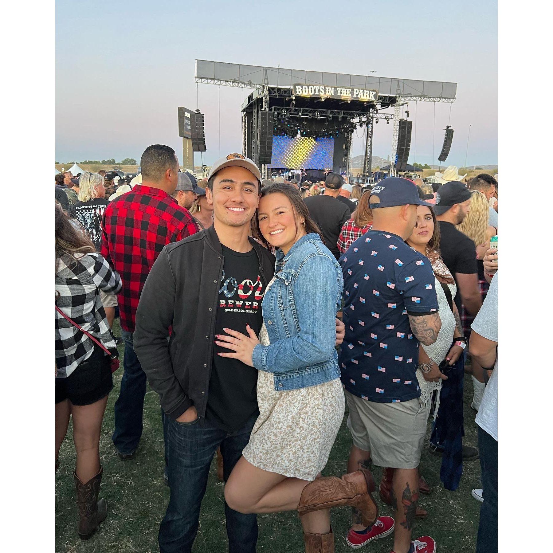 Boots in the Park concert