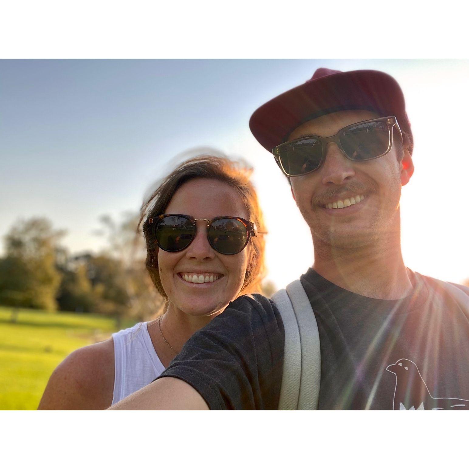 Our first photo together. Summer 2020