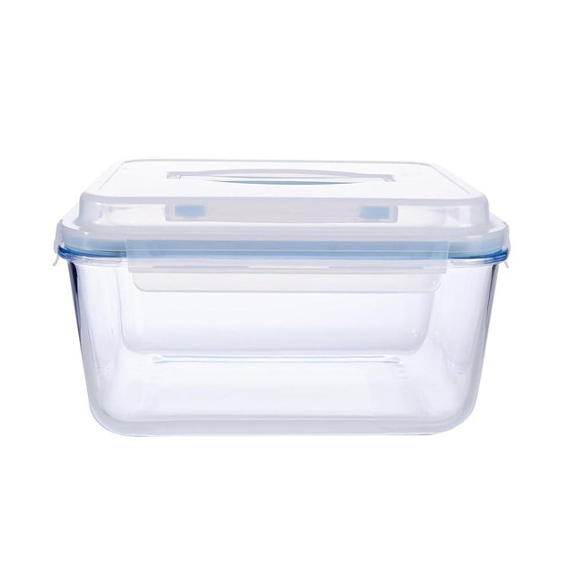 24 Cup Extra Large Glass Storage Containers with Airtight Locking Lid with Handle, Large Glass Food Storage Container, Ideal Storing food, Vegetables, Fruits, Roasting Turkey, BPA Free Oven Safe