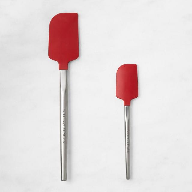 Williams Sonoma Stainless Medium and Mini Spatula, Set of 2, Red