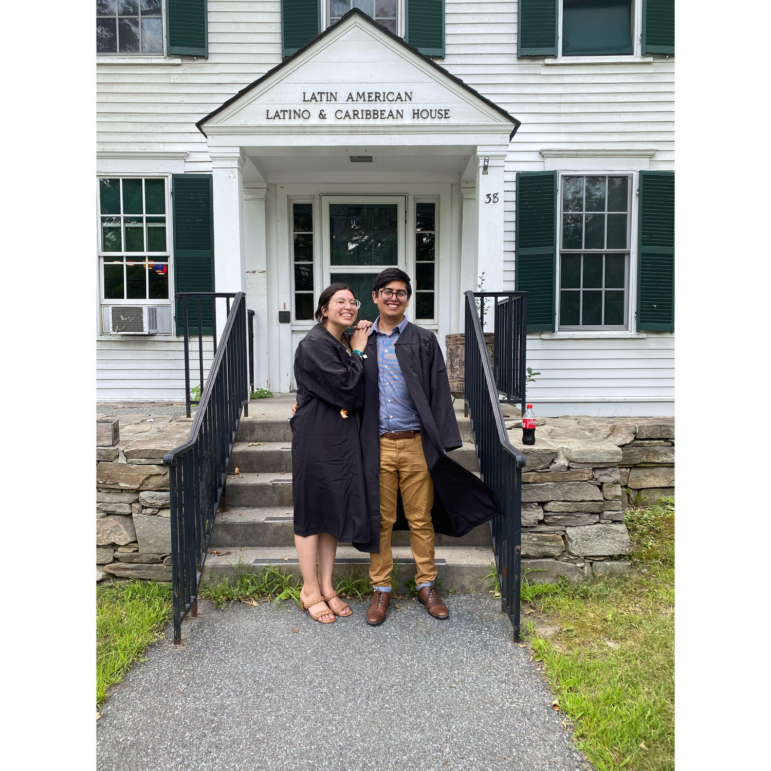 This is the Dartmouth dorm where we met! We had to snap a picture here at graduation!