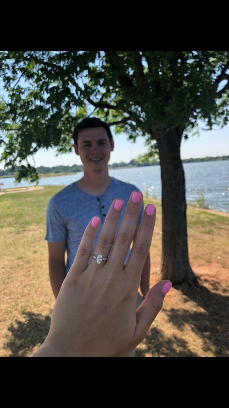 Trev popped the question- Boomer Lake Park | 7.29.19