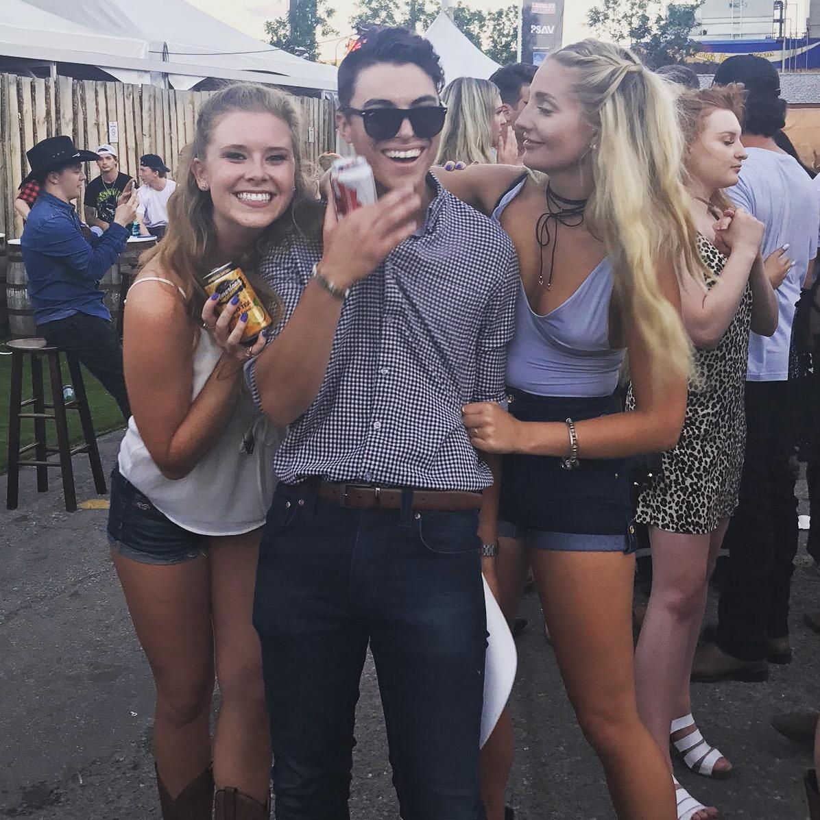 Stampede 2017 with our temporary lovely roomie and longtime friend, Magda