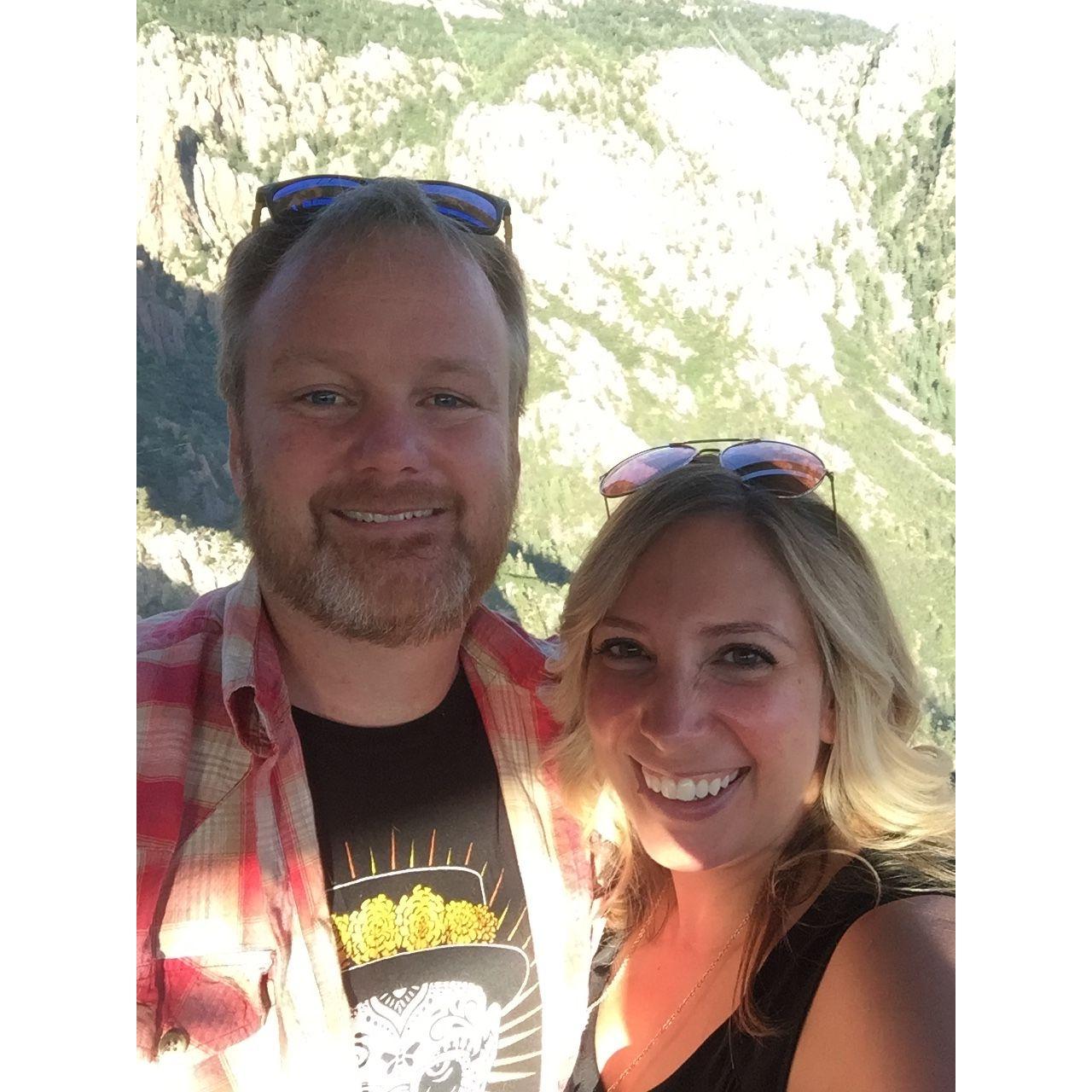 Our first picture together (2nd date on the tram)