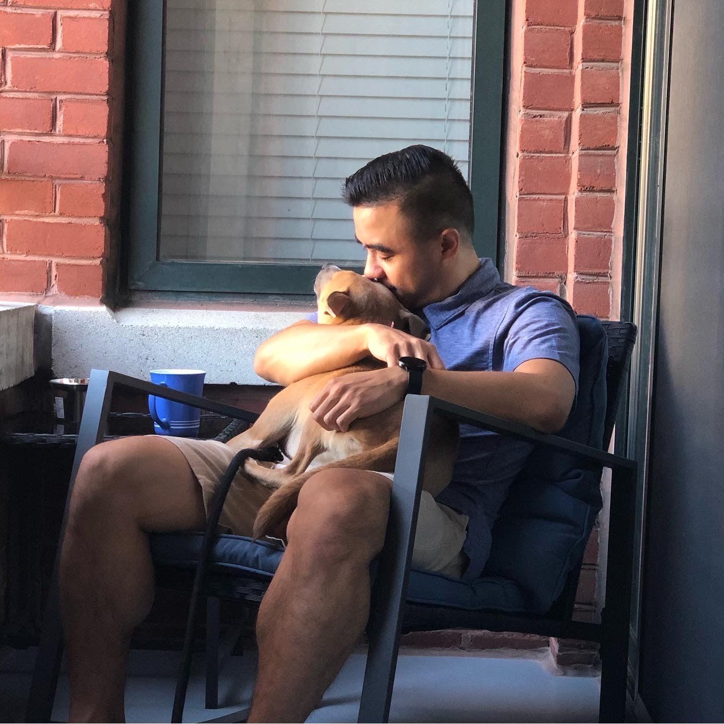 Jon is the best dog dad