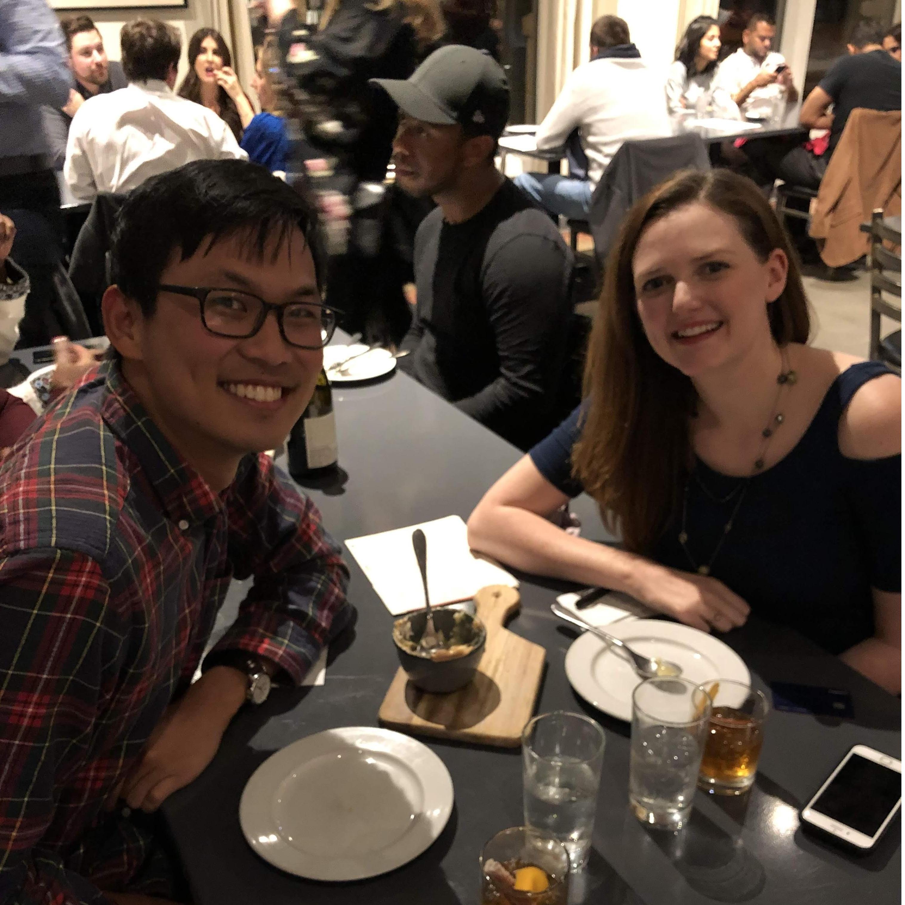 Our first anniversary! We celebrated by having dinner at one of our favorite restaurants, Gunshow!
