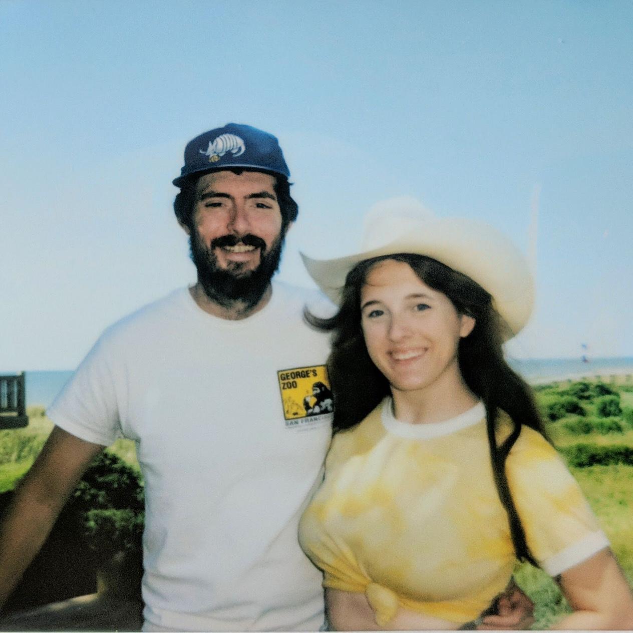 Mere and Joe at her mom’s house in Bolivar Peninsula, TX