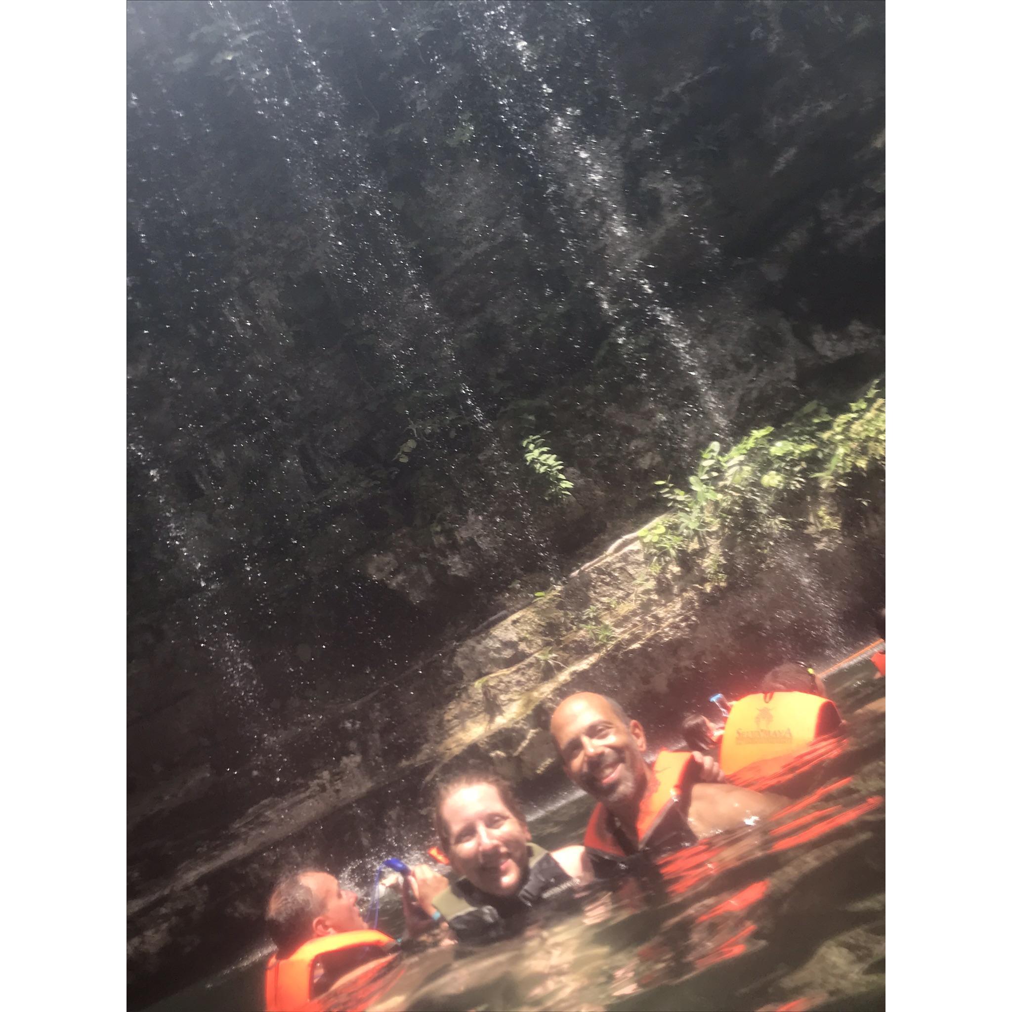 Swimming in a cenote