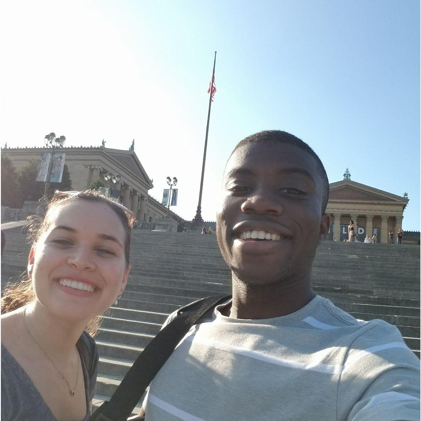 Touring med schools Axel was accepted to in Philadelphia, November 2017.
Some of you might know the story of how I accidentally found myself in a med school classroom where a test was administered!!
