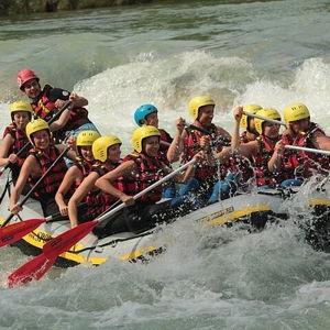 Rafting on the Isar River
