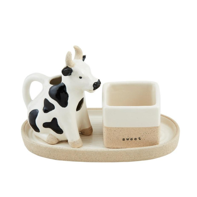 Cow Cream And Sugar Set