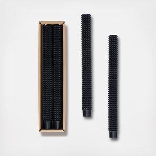 Hobnail 2-Piece Taper Candle, Set of 2