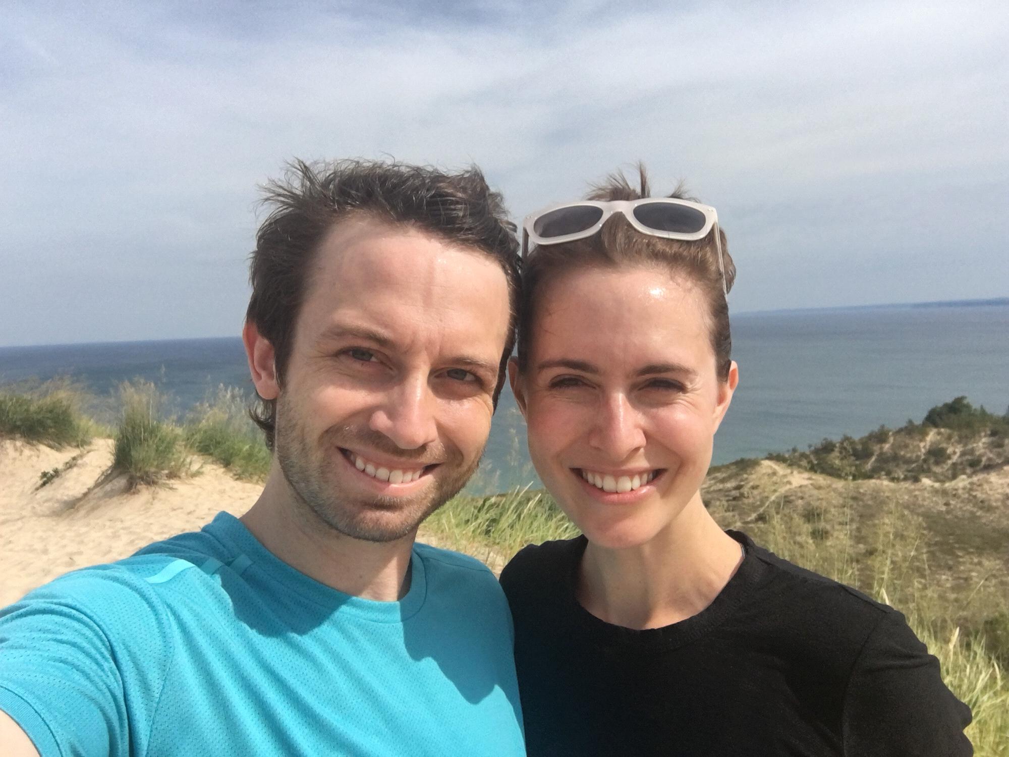 Atop Sleeping Bear Dunes during Family Vacation 2016!