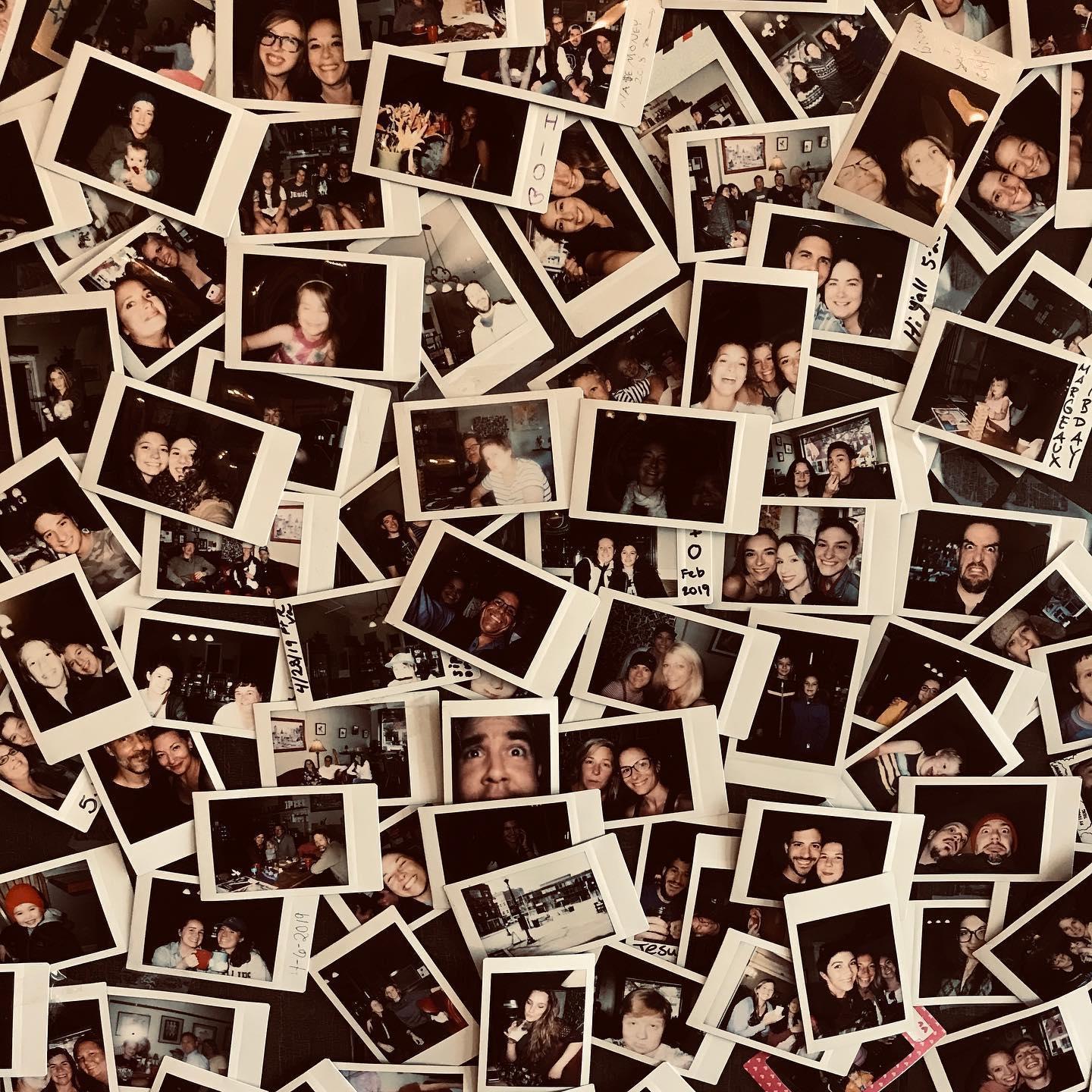 The day after the Goo Goo Dolls and Train Concert in Bangor we ventured into the West Market Square Artisan Coffee House. They had a polaroid. Can you find us?